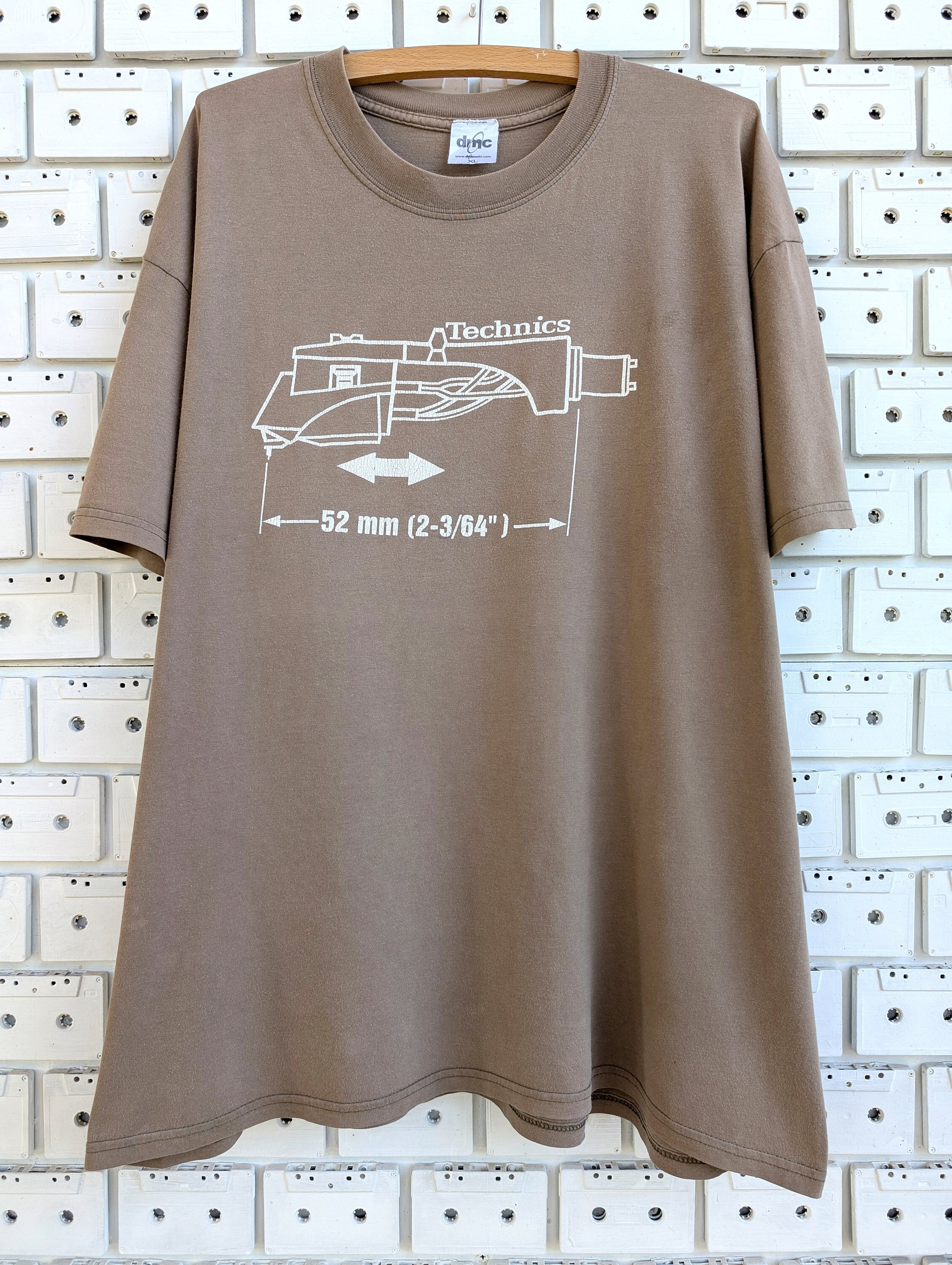 Vintage 90s 00s Technics T-shirt DJ Turntable Audio Equipment 