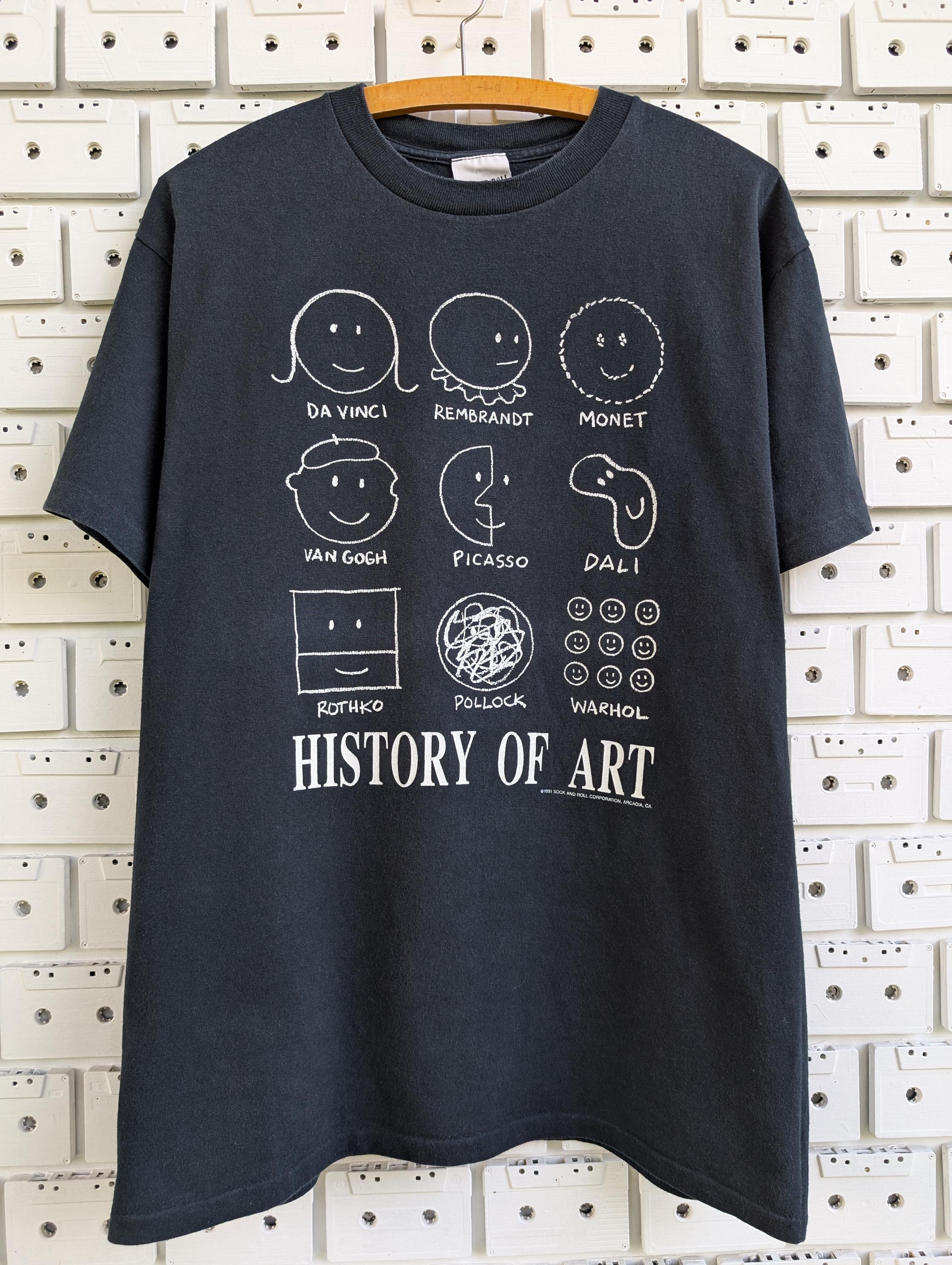 Vintage 1991 History of Art T-shirt Funny Smiley Faces Famous Vintage 1991 History of Art T-shirt Funny Smiley Faces Famous