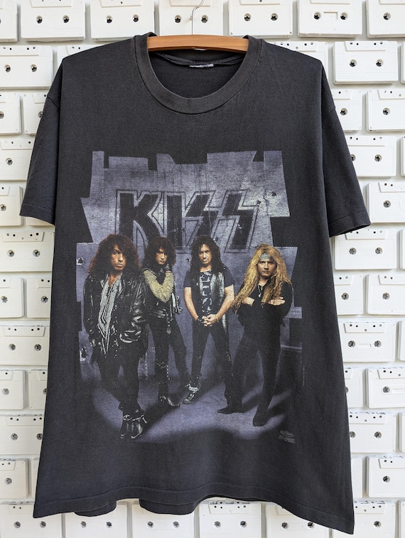 Vintage 1992 Kiss Revenge Tour T-shirt Hard Rock Heavy Glam Metal