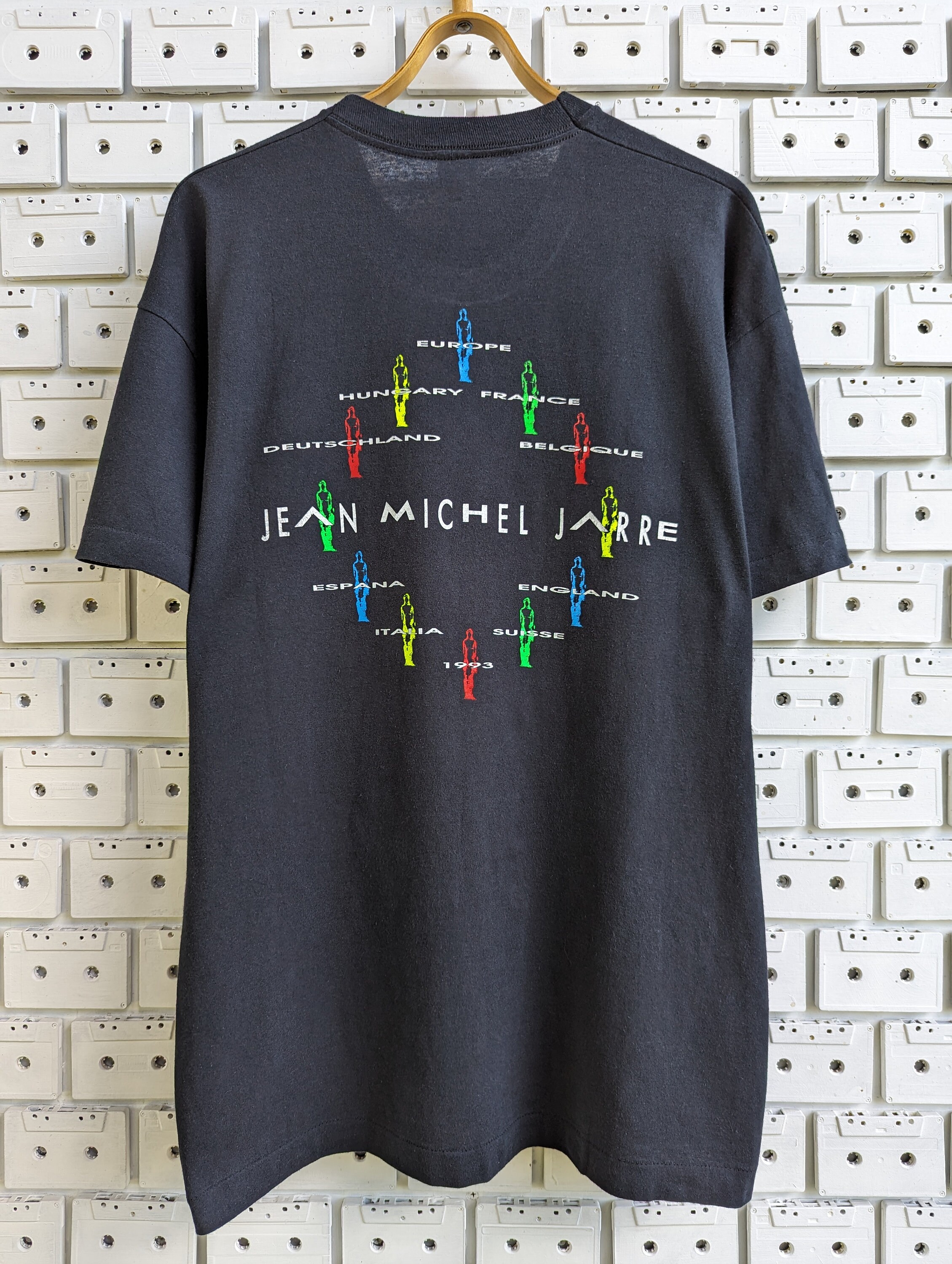 Vintage 1993 Jean Michel Jarre T-shirt Chronologie Album Promo