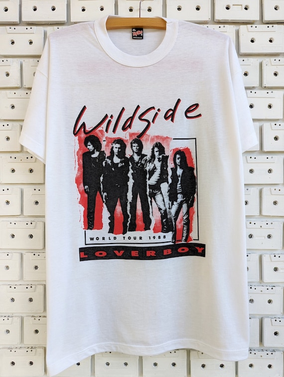 Vintage 1988 Loverboy T-shirt Wildside World Tour Canadian