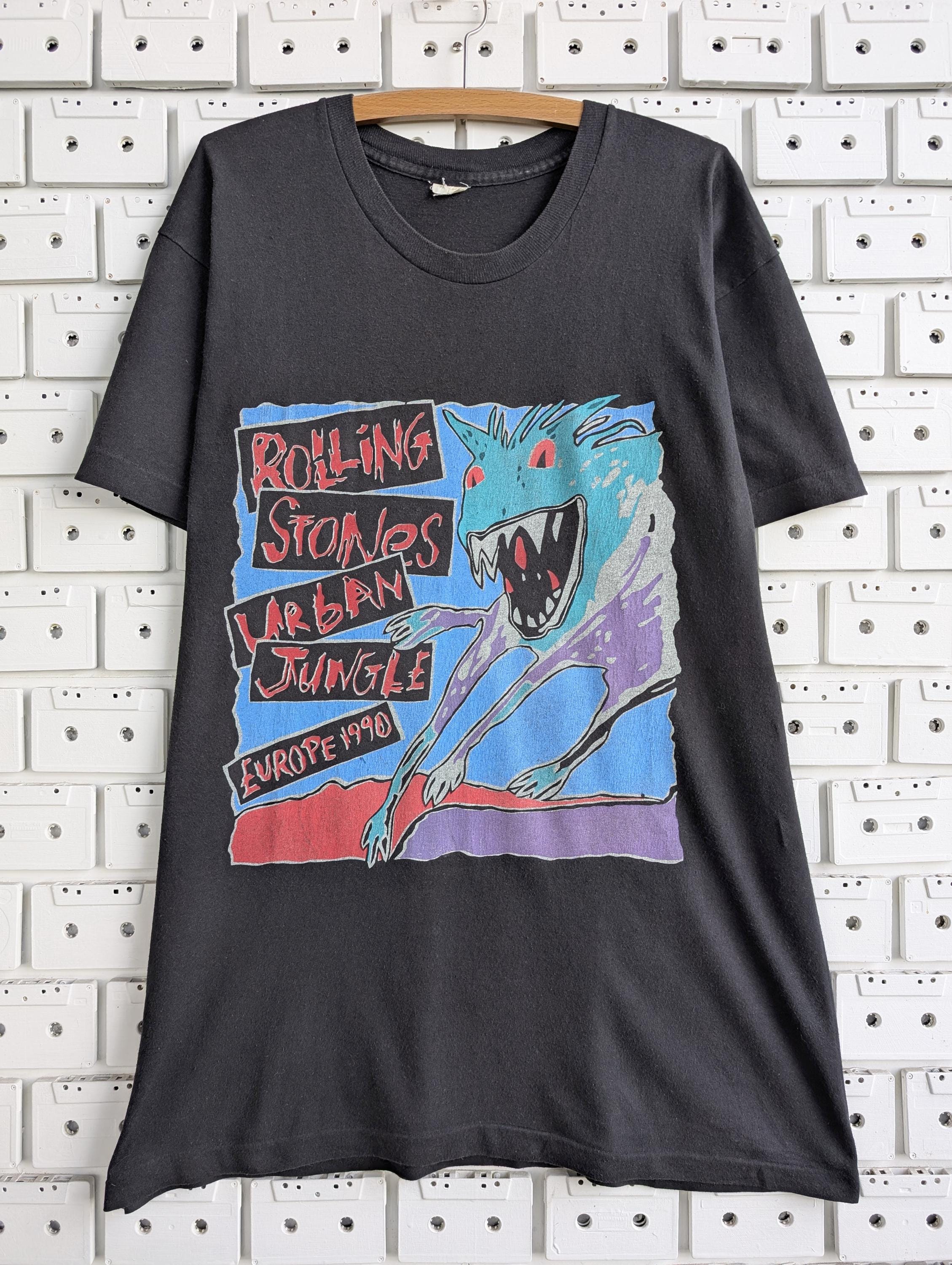 Vintage 1990 Rolling Stones T-shirt Urban Jungle European Tour