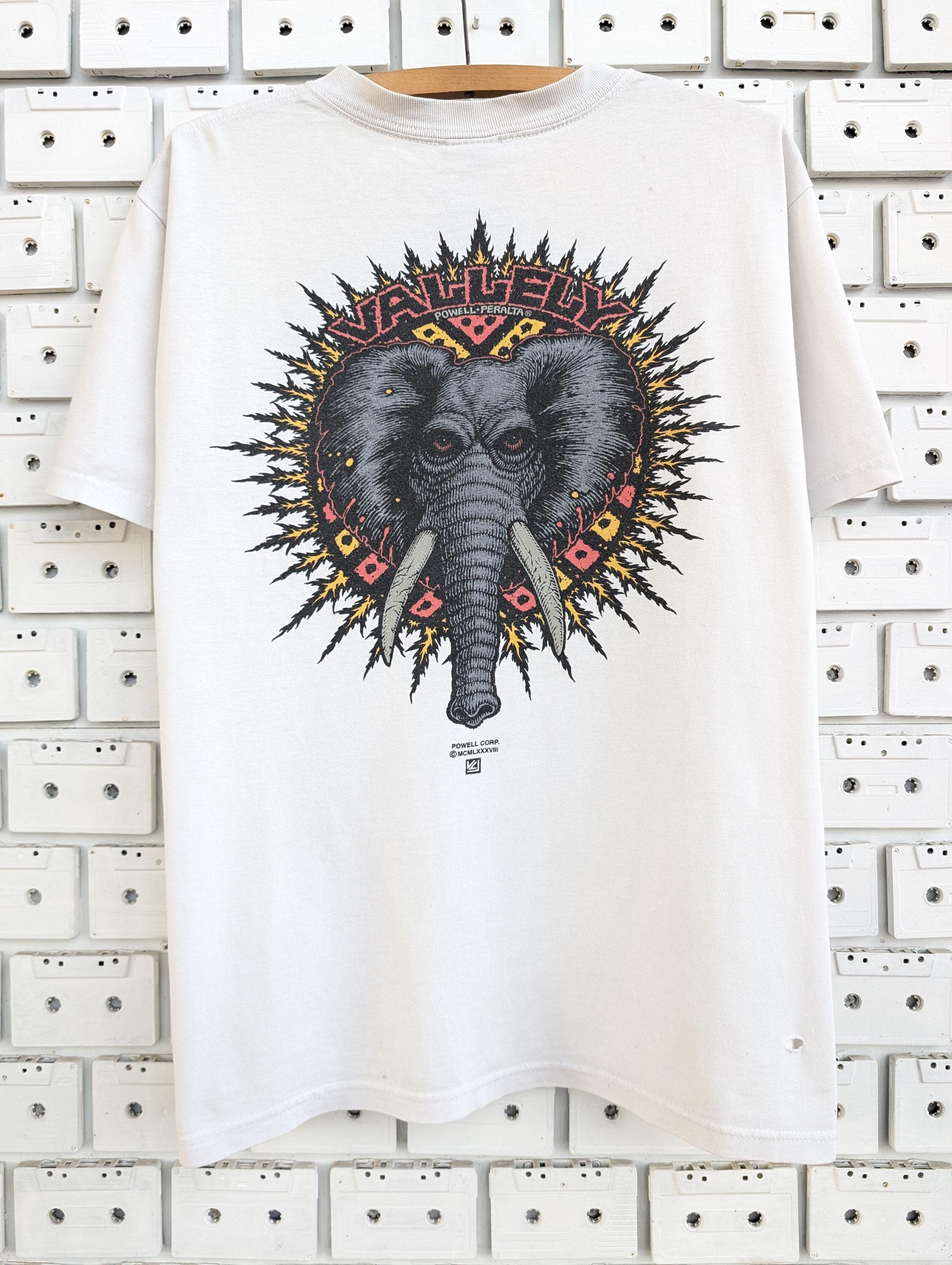 Vintage 2005 Powell Peralta T-shirt Mike Vallely Elephant Graphic