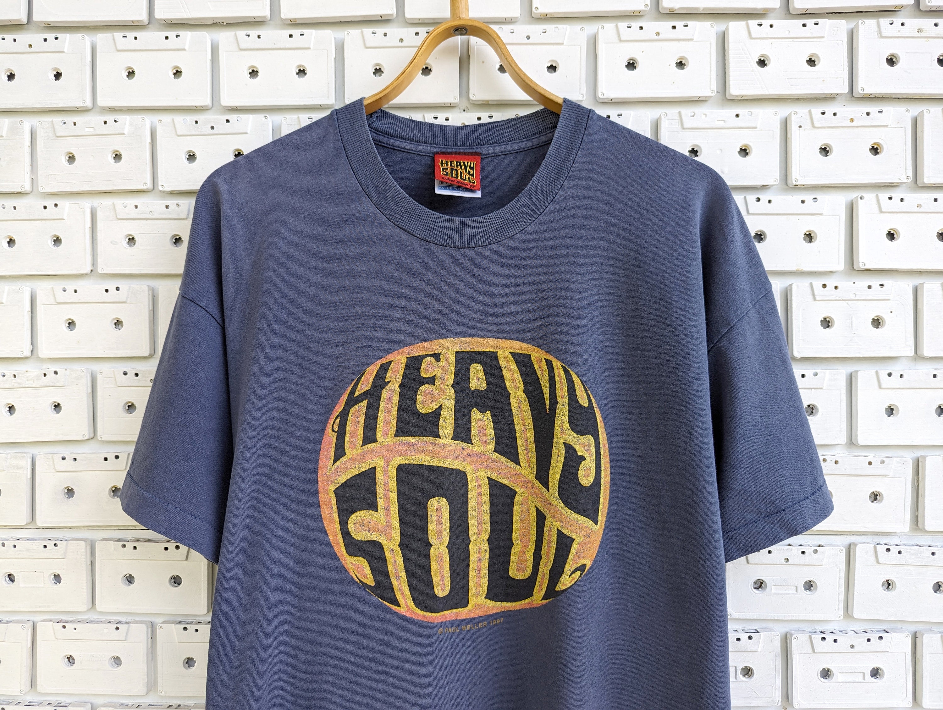 Paul Weller ヴィンテージ Tシャツ ロックT レアバンドT Vintage 1997 Paul Weller T-shirt Heavy Soul Tour Promo the Jam