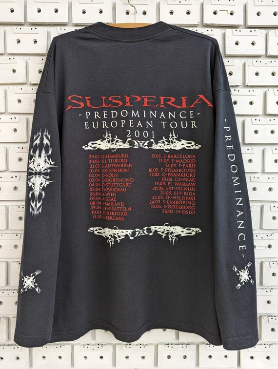 Vintage 2001 Susperia Band Shirt Predominance Tour Norwegian