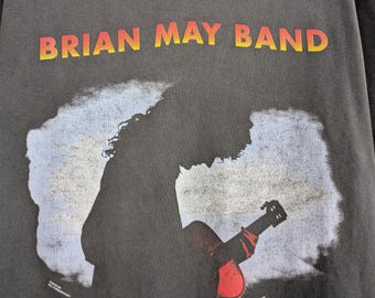 Vintage 1993 Brian May Tour T-shirt Queen Rock Band English