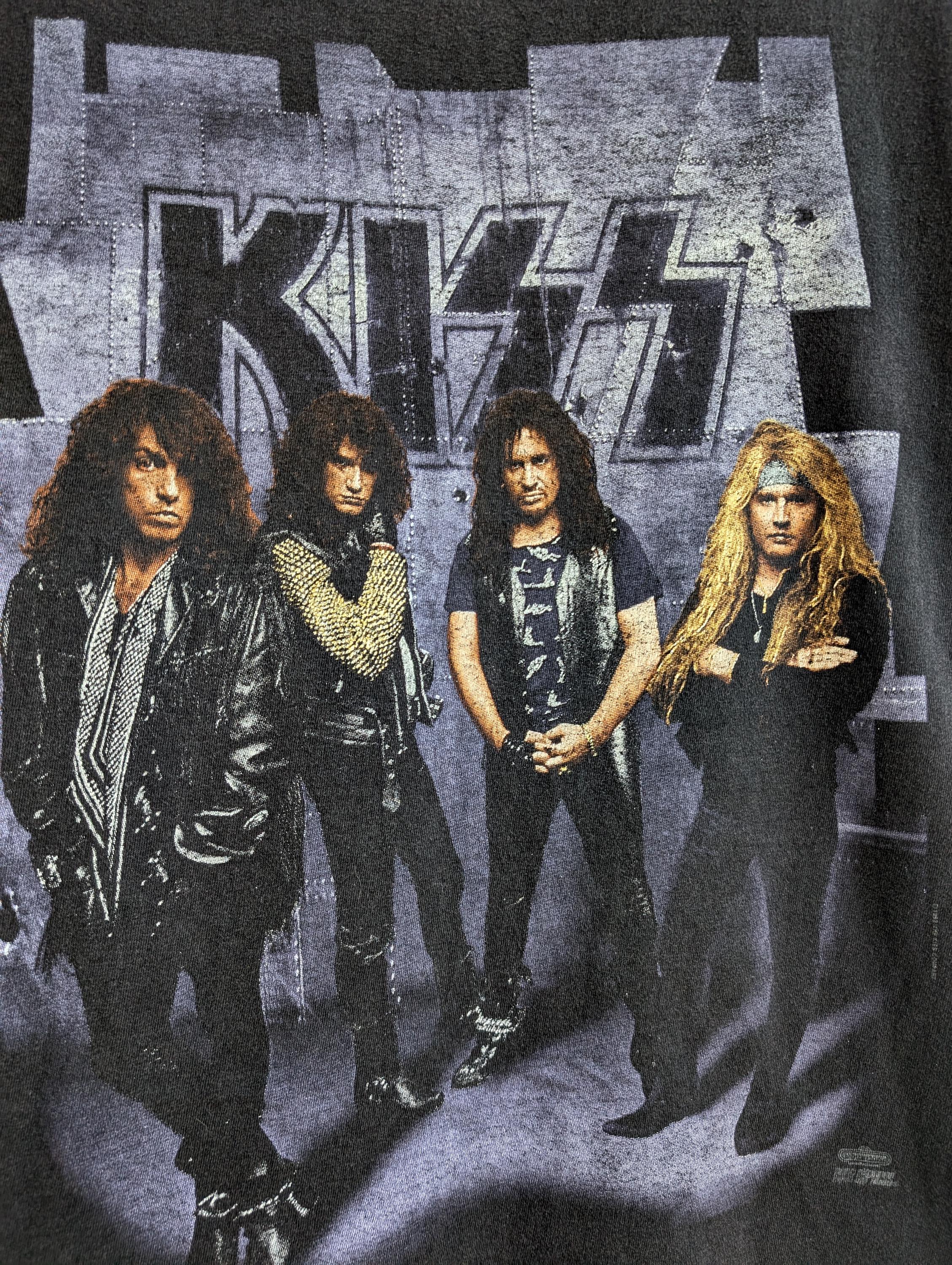 Vintage 1992 Kiss Revenge Tour T-shirt Hard Rock Heavy Glam Metal