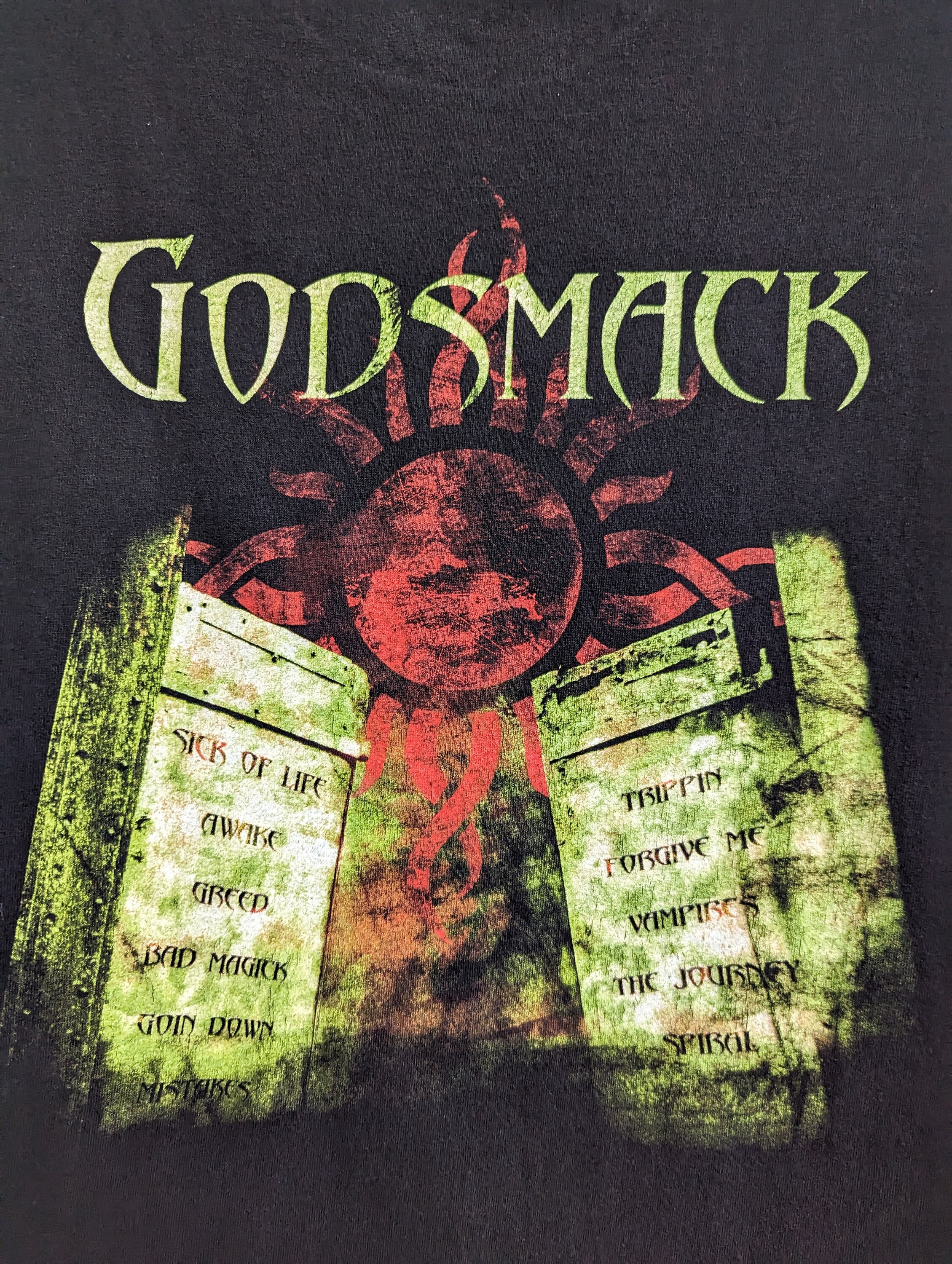 Vintage 2000 Godsmack T-shirt Alternative Nu Metal Hard Rock Band
