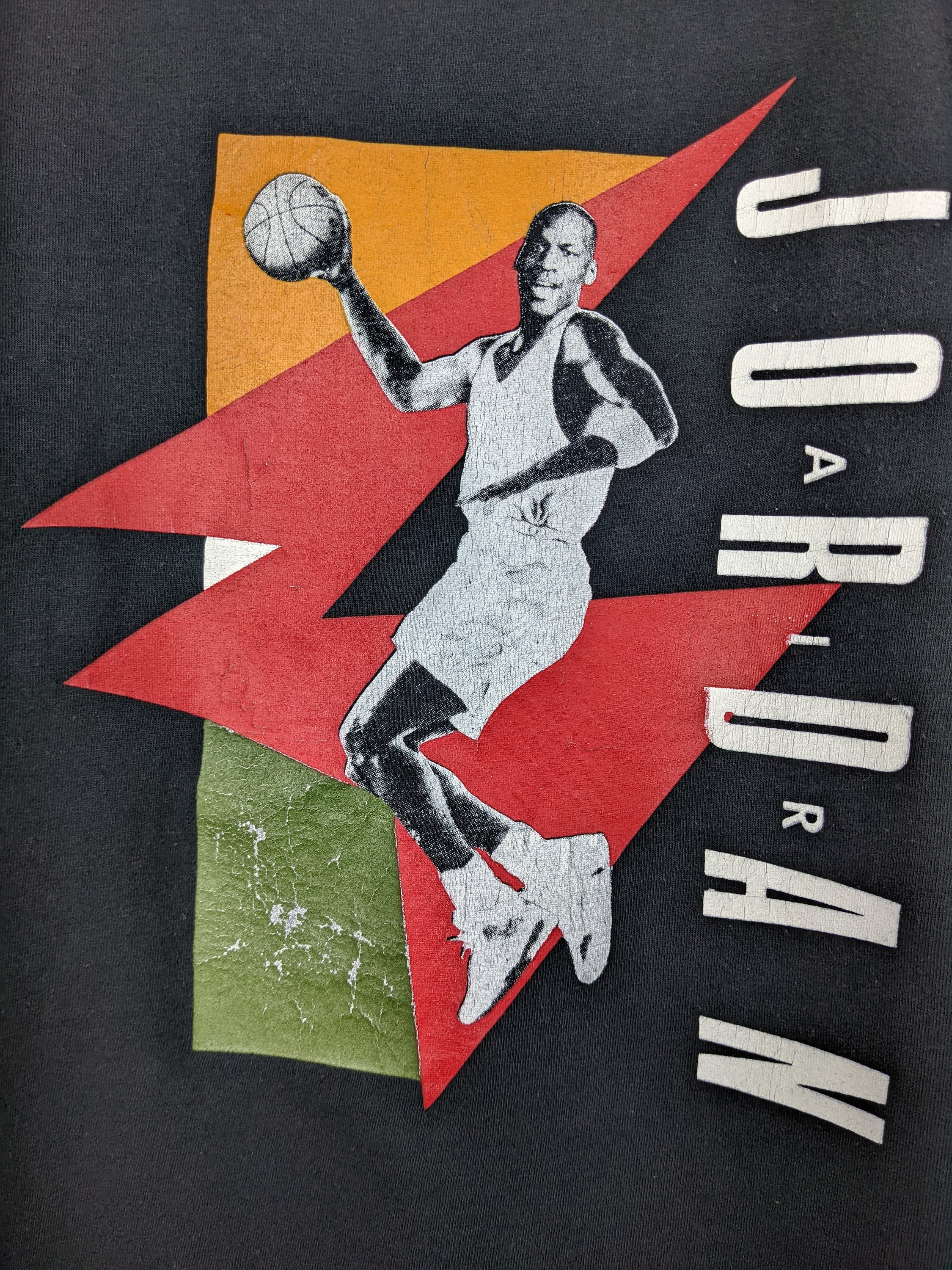 Vintage 90s Nike Air Jordan T-shirt Chicago Bulls NBA - Israel