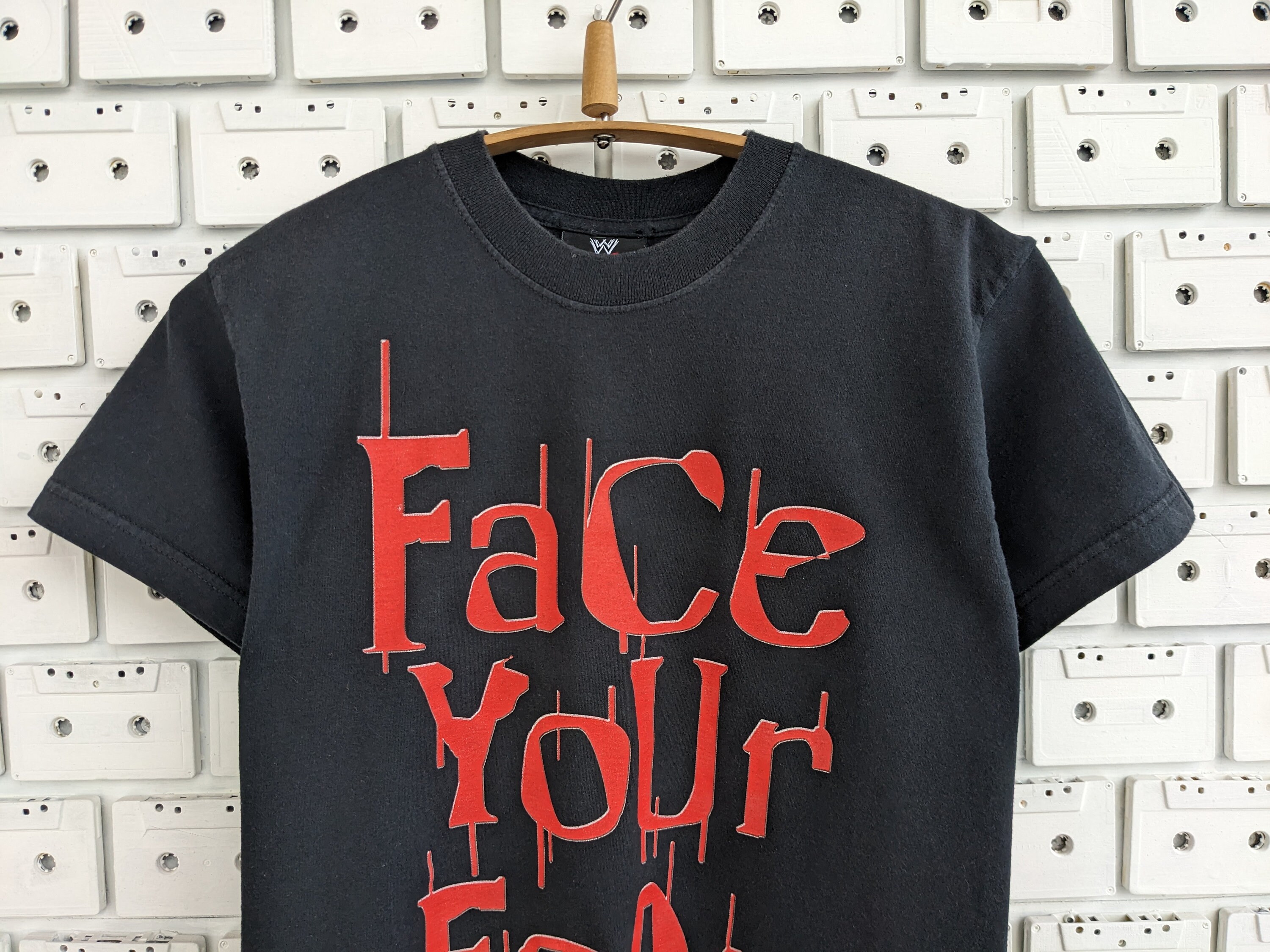 ヴィンテージ 2003 WWF ケイン T シャツ「Face Your Fear」レスリング 
