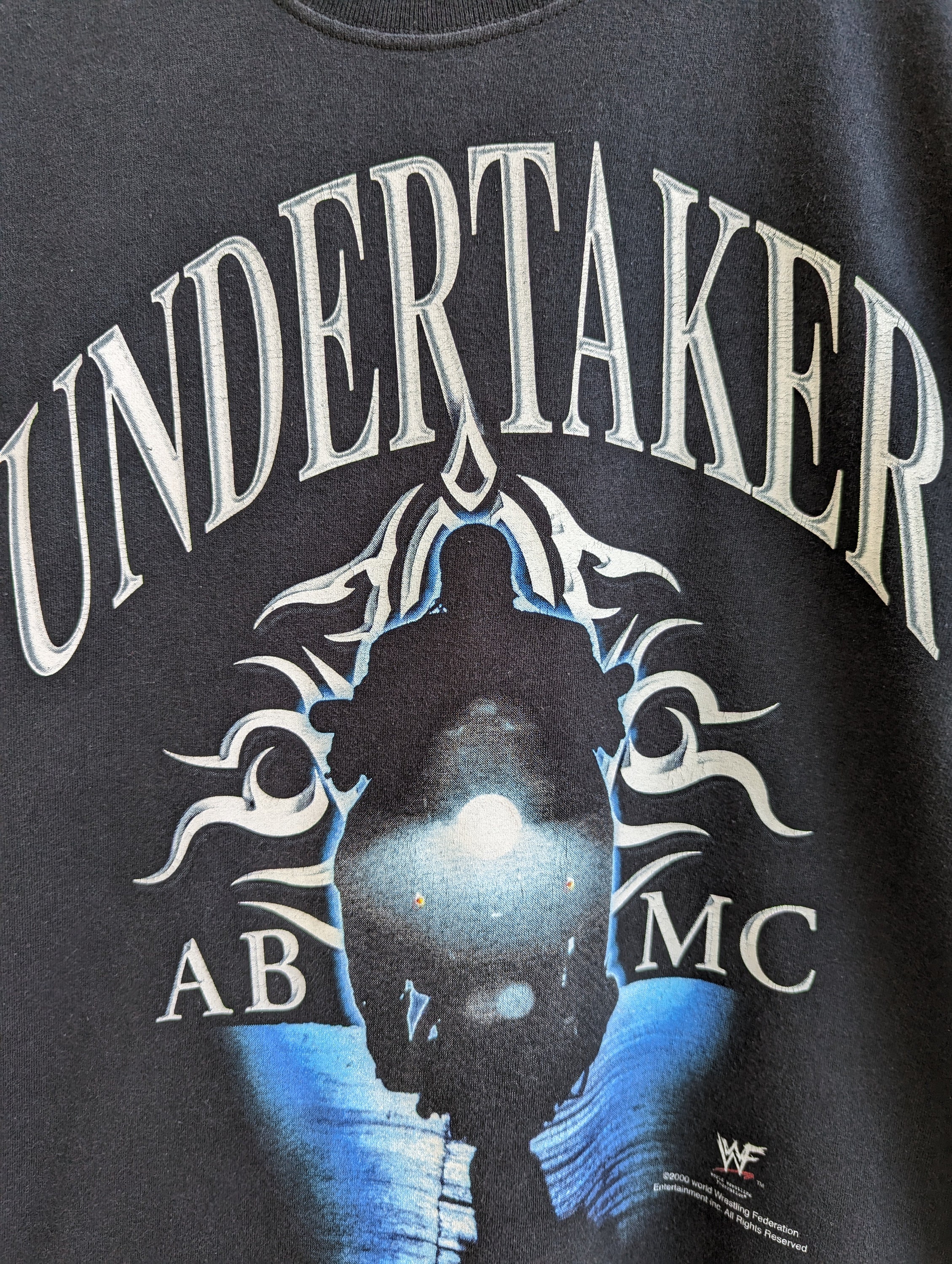 Vintage 2000 the Undertaker T-shirt WWE WWF WCW Wrestling American