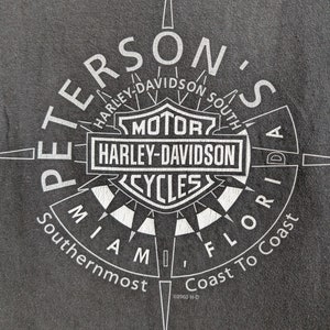 Harley Compass Vintage 2004 Harley Davidson T-shirt Tribal Graphic Peterson's H-D of ...