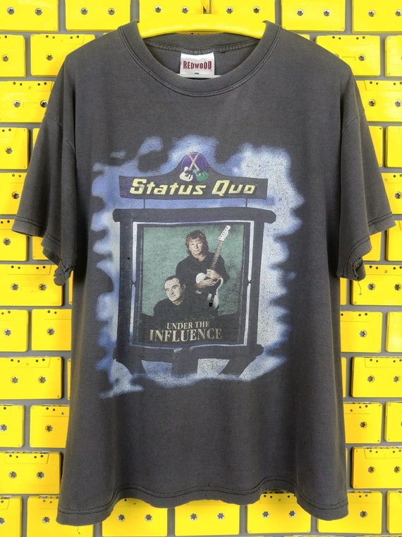 Wieg progressief heet Vintage 1999 Status Quo Tour T-shirt Under the Influence Album - Etsy