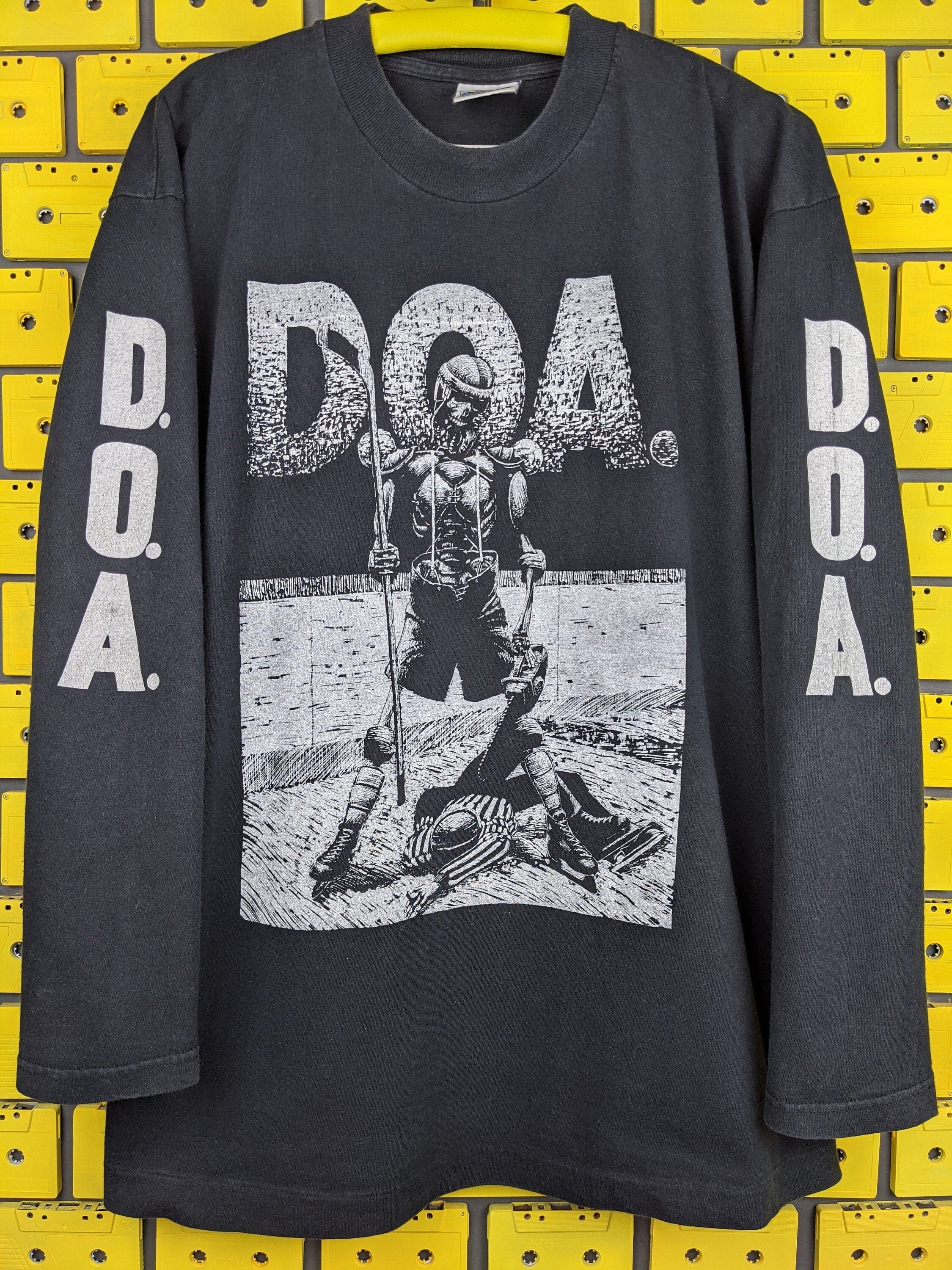 Vintage 90s DOA Kill Ya Leter T-shirt the Black Spot Album