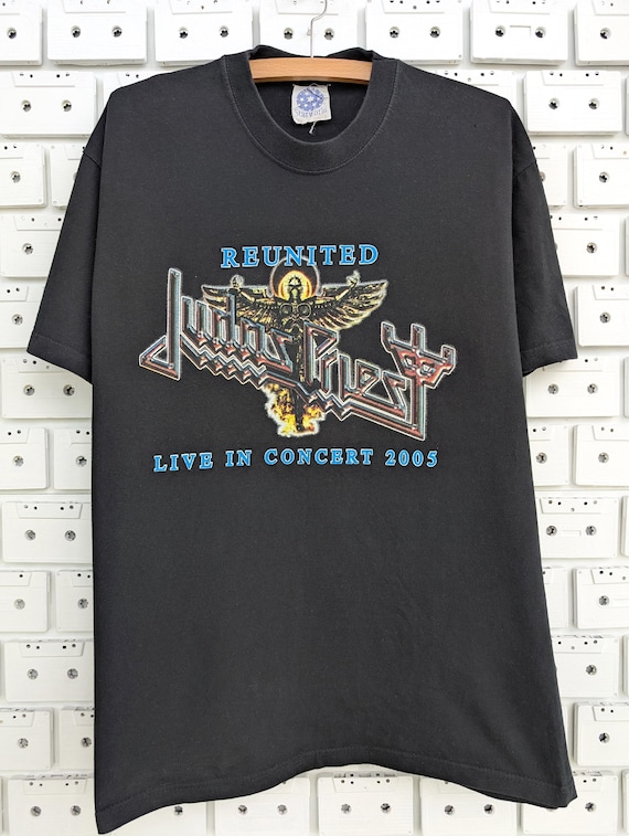 Vintage 2005 Judas Priest T-shirt Reunited Concert Tour Angel of