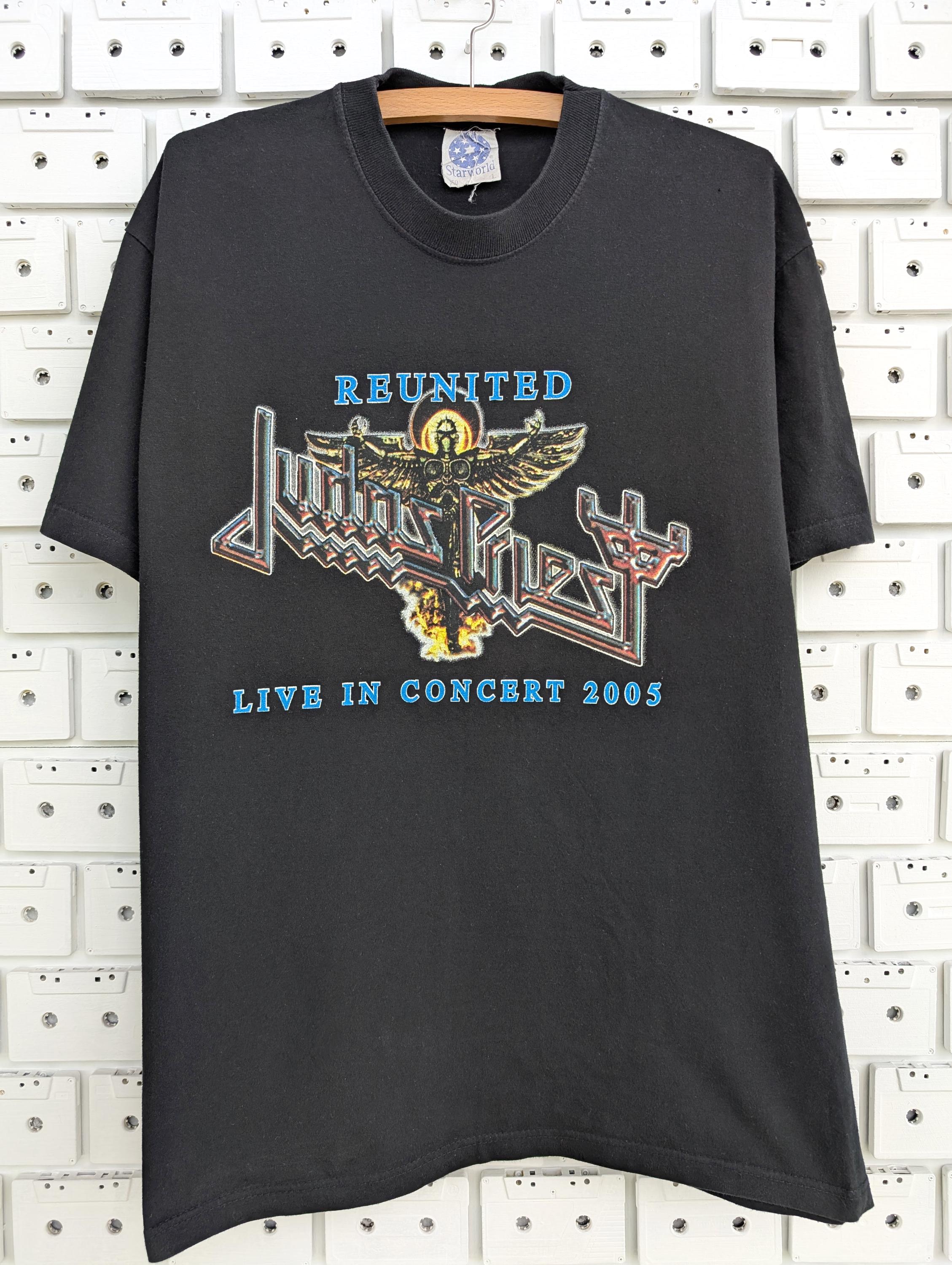 Judas Priestジューダスプリストワールドツアーライブ Tシャツ2005 Vintage 2005 Judas Priest T-shirt Reunited Concert Tour Angel of