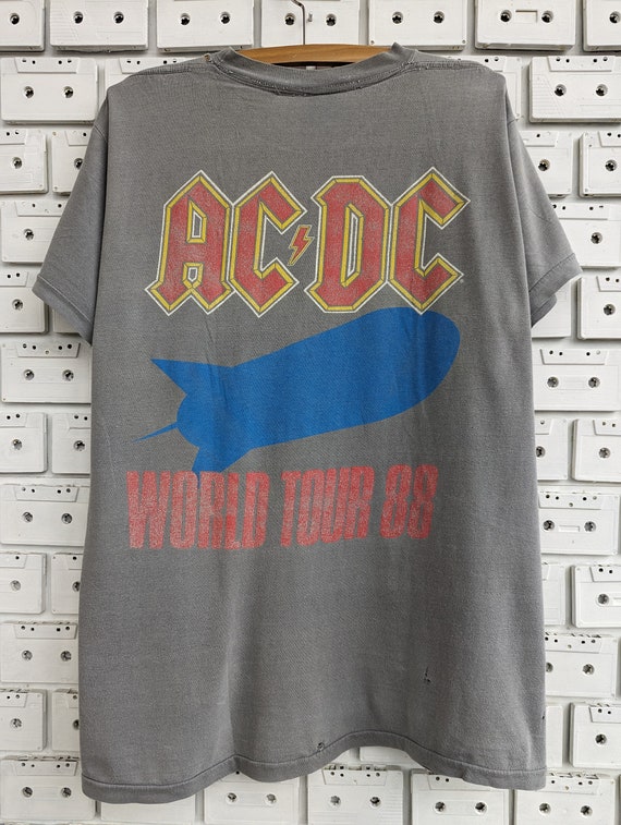 ヴィンテージ 1988 AC/DC Tシャツ Blow Up Your Video ワールドツアー
