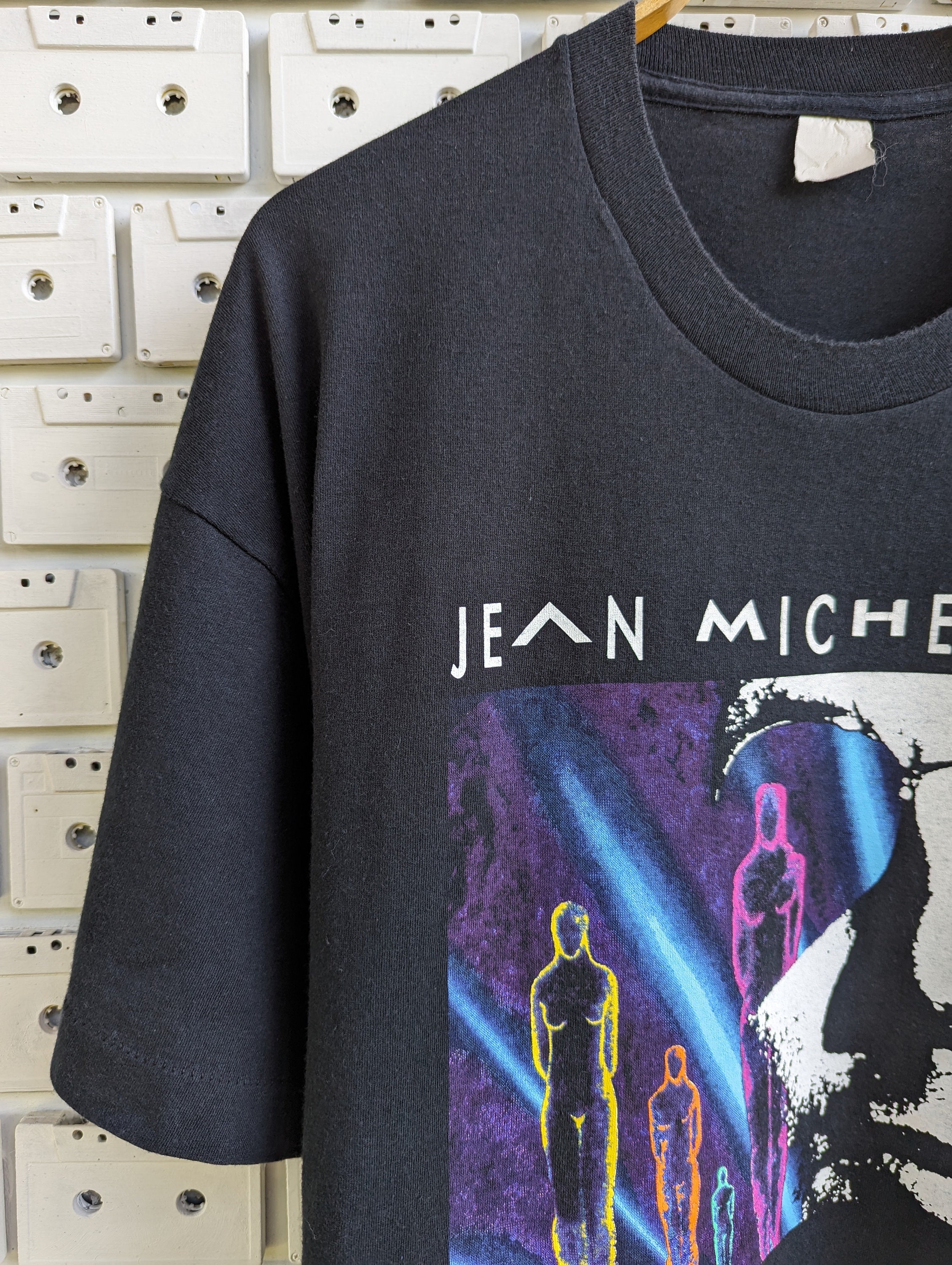 Vintage 1993 Jean Michel Jarre T-shirt Chronologie Album Promo