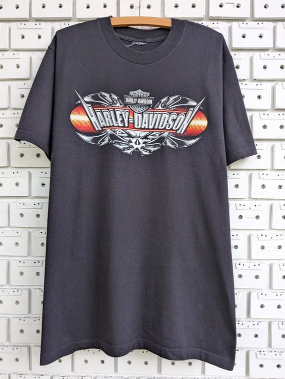 Harley-Davidson Tシャツ　00s Vintage 00s Harley Davidson T-shirt Skull Graphic HD Orlando