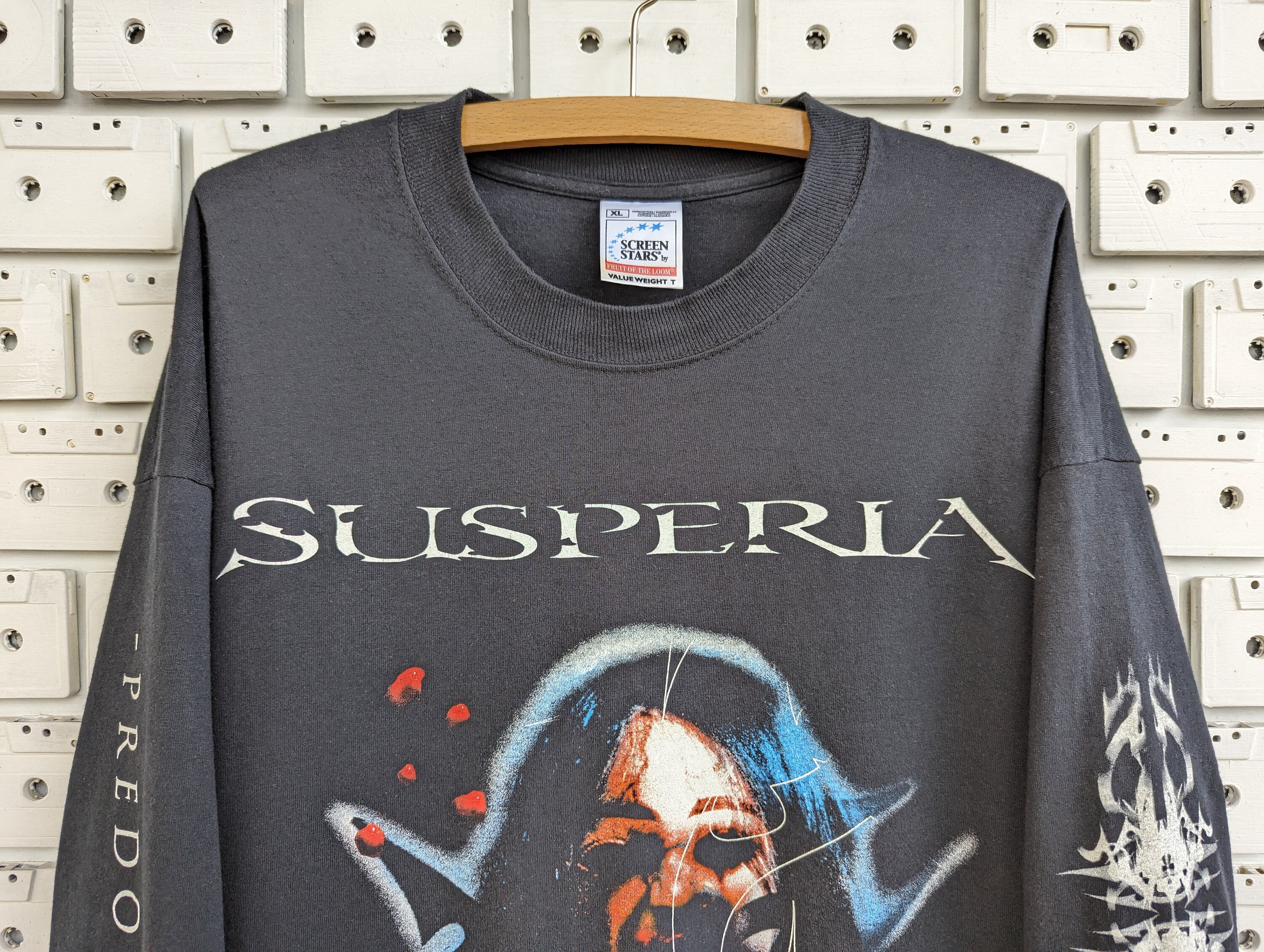 Vintage 2001 Susperia Band Shirt Predominance Tour Norwegian
