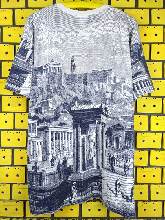 Vintage 90s Ancient Greece T-shirt All Over Print Tourist Tee