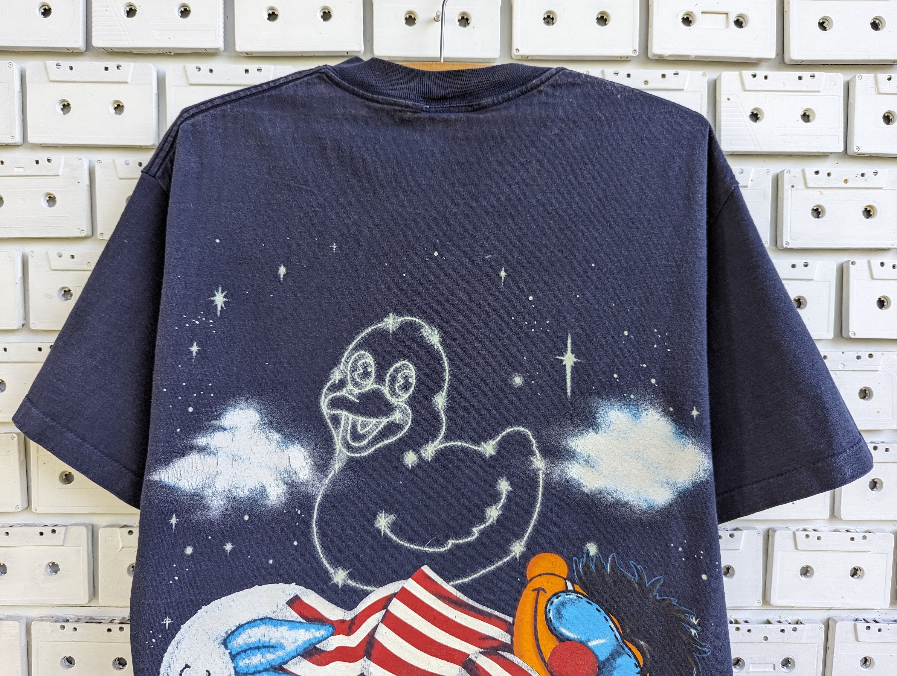 90s セサミストリート ヴィンテージTシャツ アーニー　L 古着 90年代 ELMI SESAME STREET セサミストリート アーニー バート