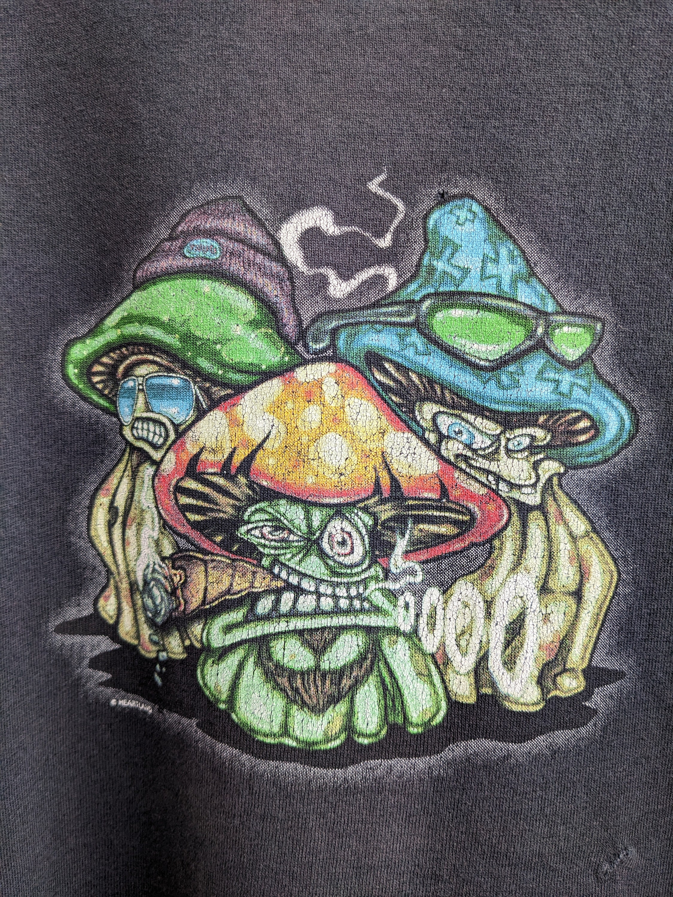 90’s MASHROOMS Alien Long tee マッシュルーム LATE 90S MUSHROOM ALIEN T-SHIRT \u2013 JERKS™