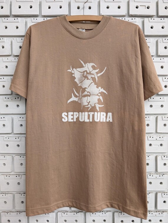 ヴィンテージ 90 年代 セパルトゥラ ロゴ T シャツ ブラジル ヘビー