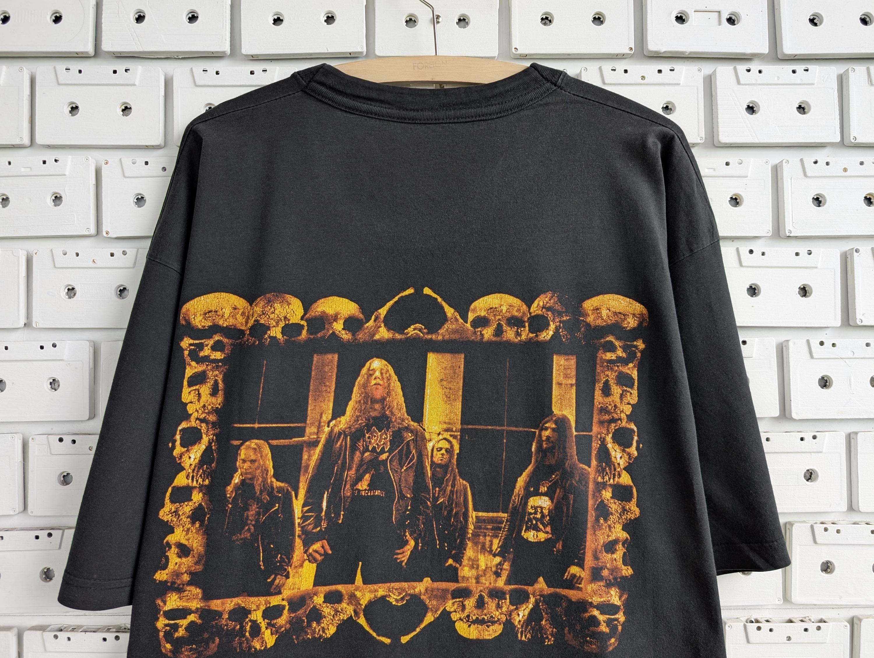 Vintage 1998 Sinister T-shirt Aggressive Measures Death Metal Band
