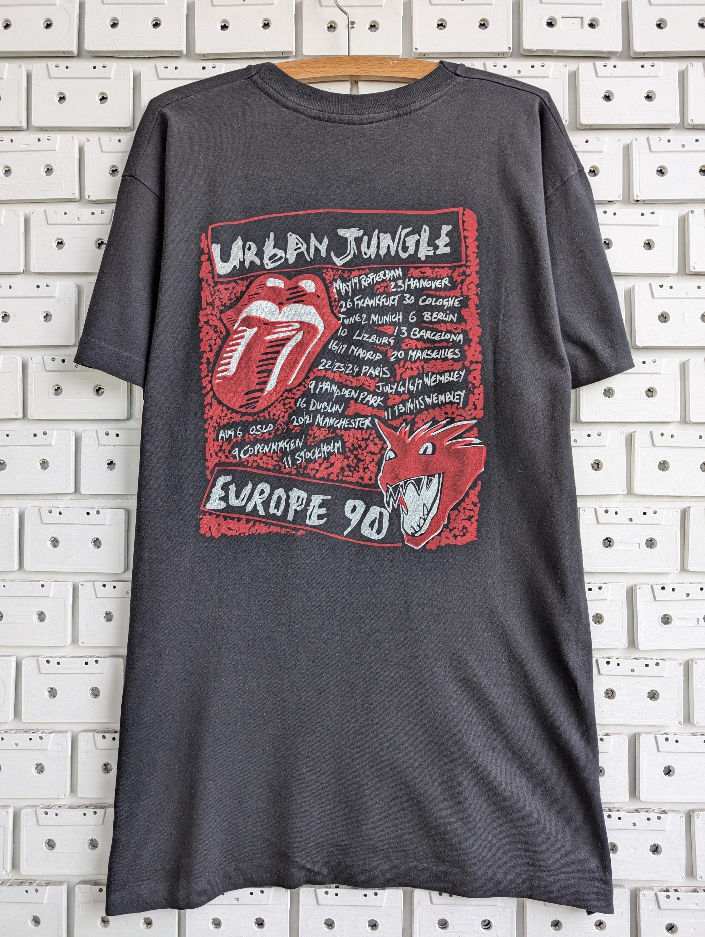 Vintage 1990 Rolling Stones T-shirt Urban Jungle European Tour