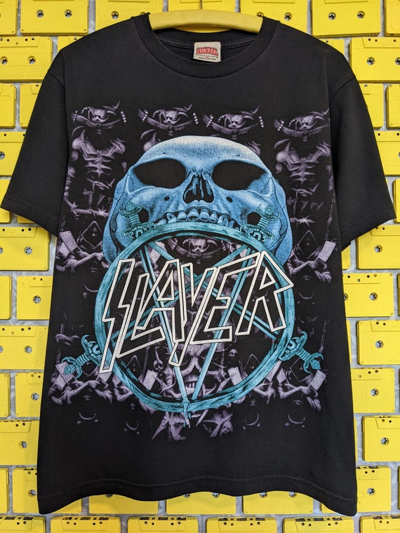 Vintage Late 90s Slayer Band Tshirt Thrash Metal Rare Graphic Etsy