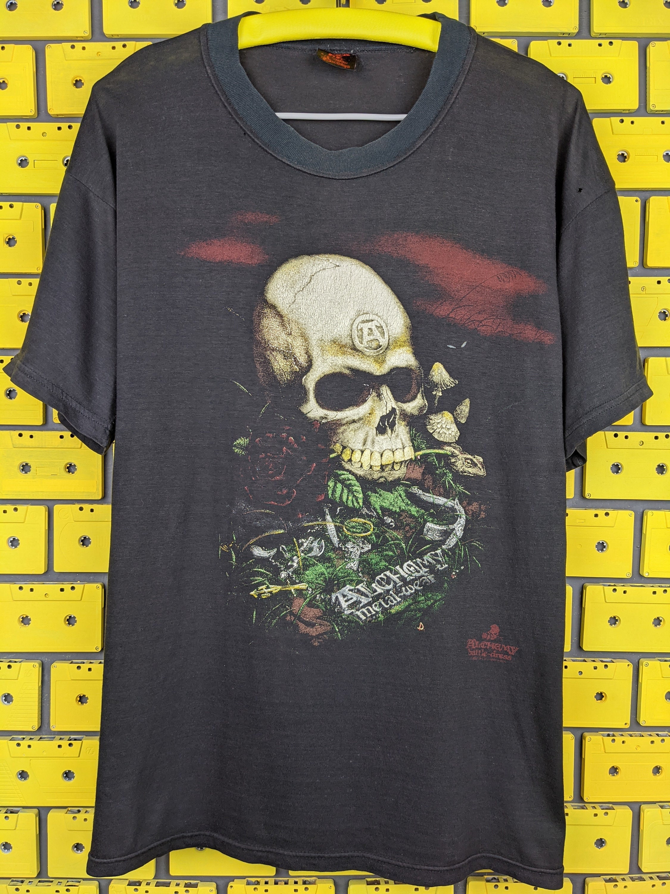 ヴィンテージ 1990 アルケミー バトルドレス Tシャツ メタルウェア 