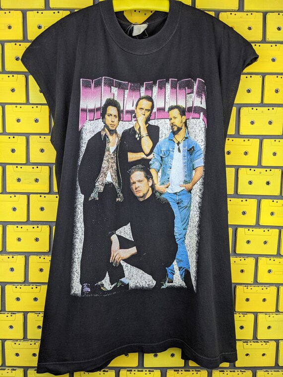 90s METALLICA FACES HISTORICAL DATES TEE