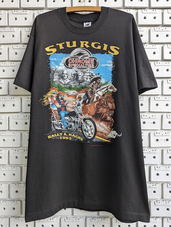 Vintage 1993 Sturgis Bike Week T-shirt Chrome Specialties South