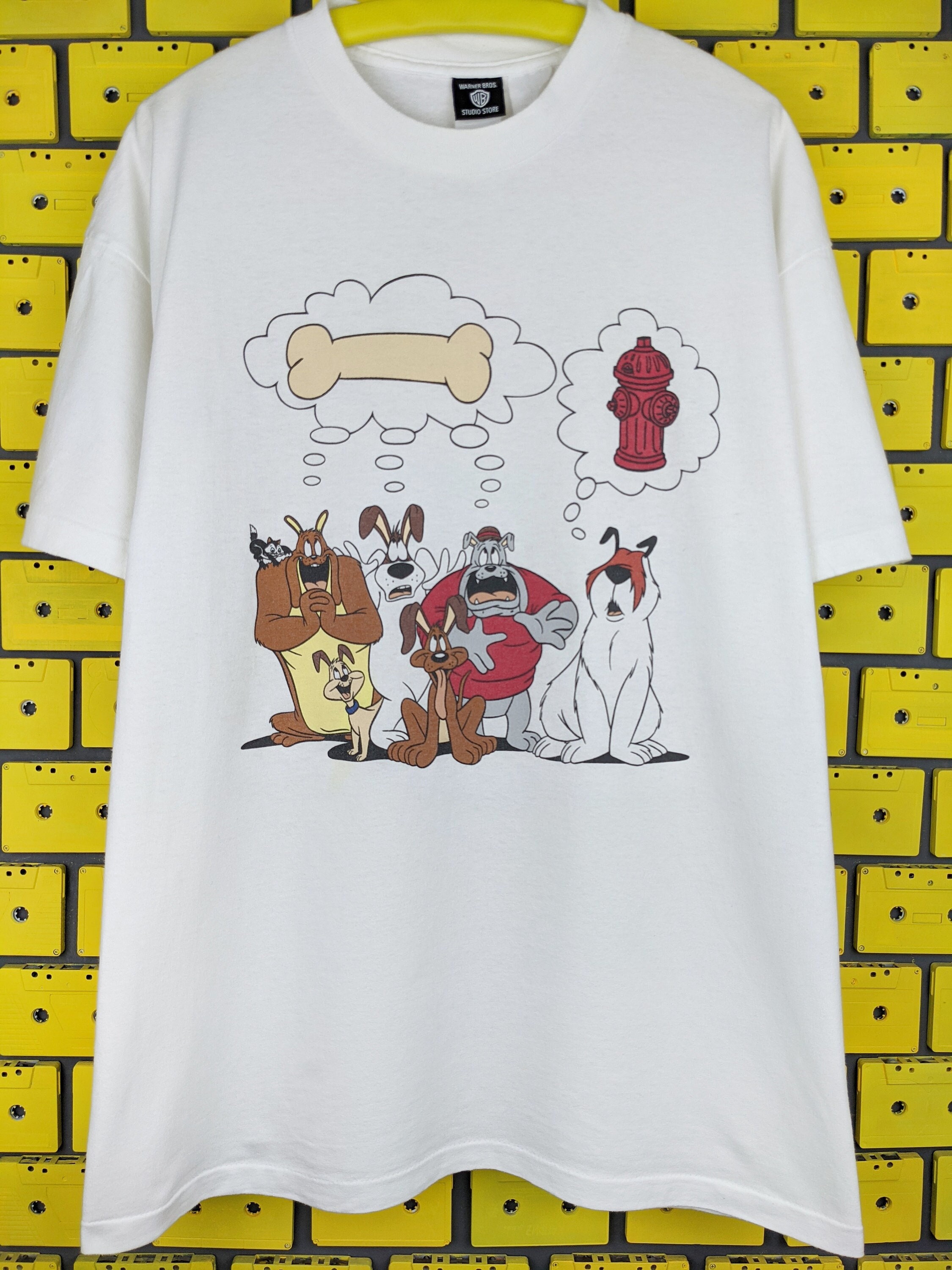 Vintage 1996 Warner Bros Dogs T-Shirt Sam Sheepdog Spike & Chester