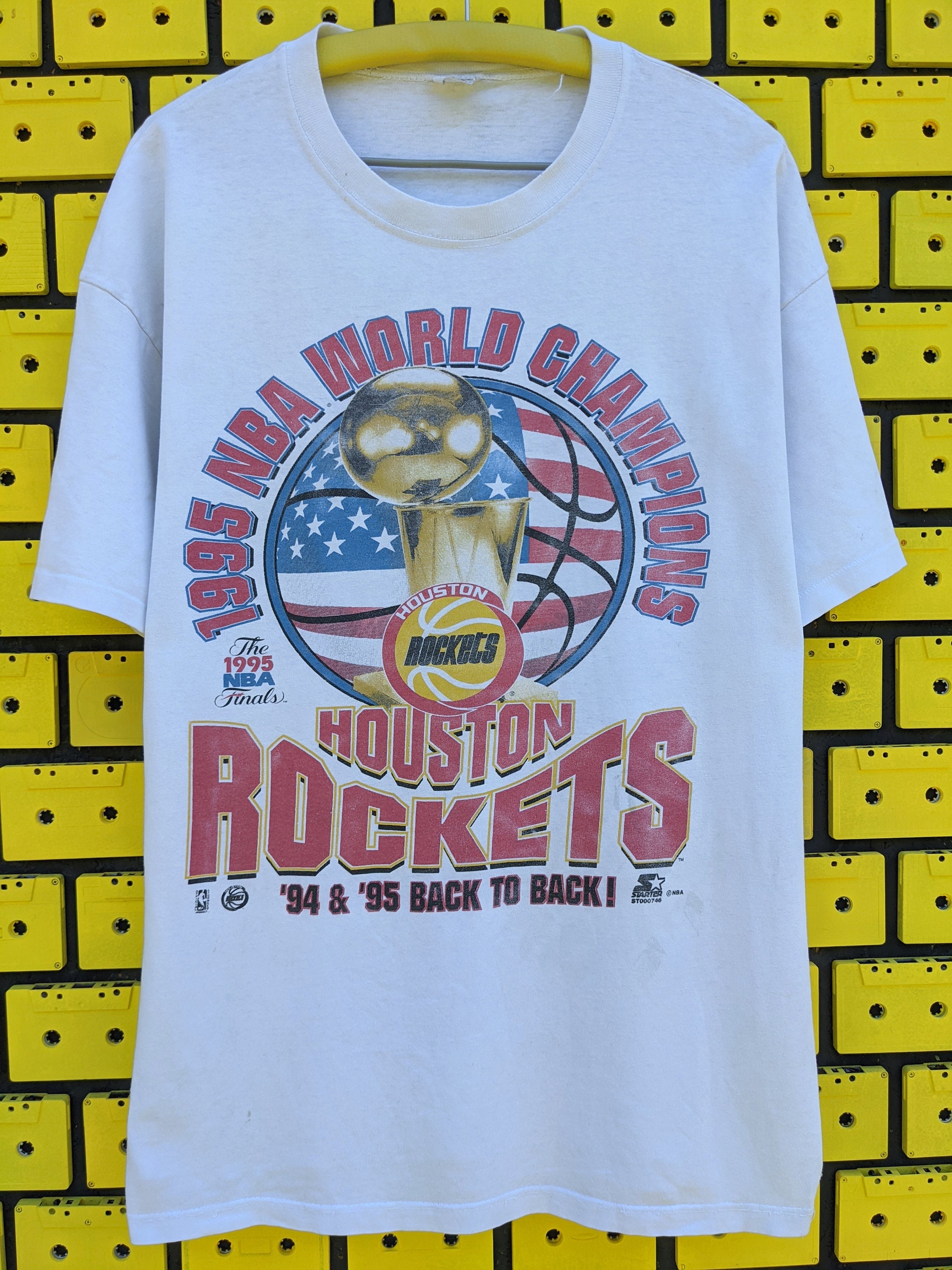 Vintage 1995 NBA world champions Houston Rockets single stitch T