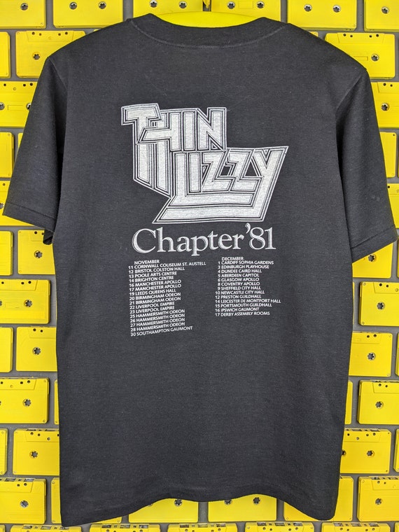Vintage 1981 Thin Lizzy Renegade Tour T-shirt Hard Blues Rock