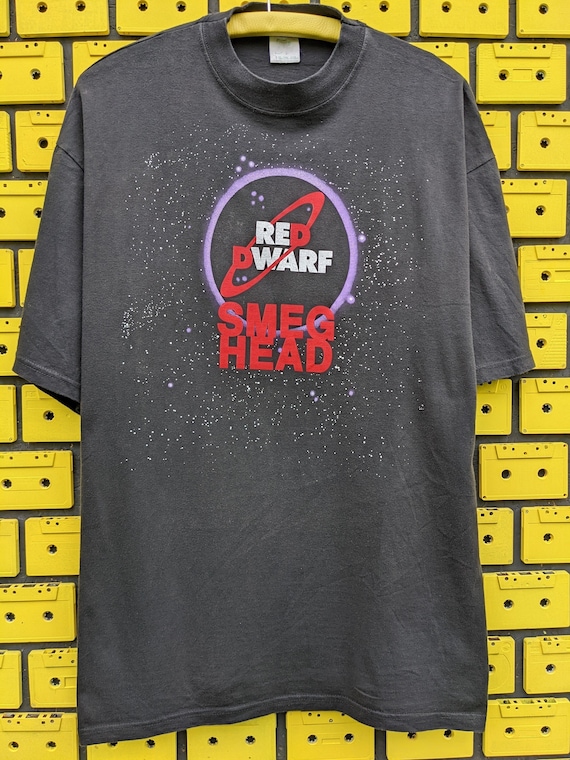 Vintage 90s Red Dwarf Smeg Head T-Shirt "Better Smeg Than Dead" BBC Sci Fi Comedy TV Series Merch Tee Size L