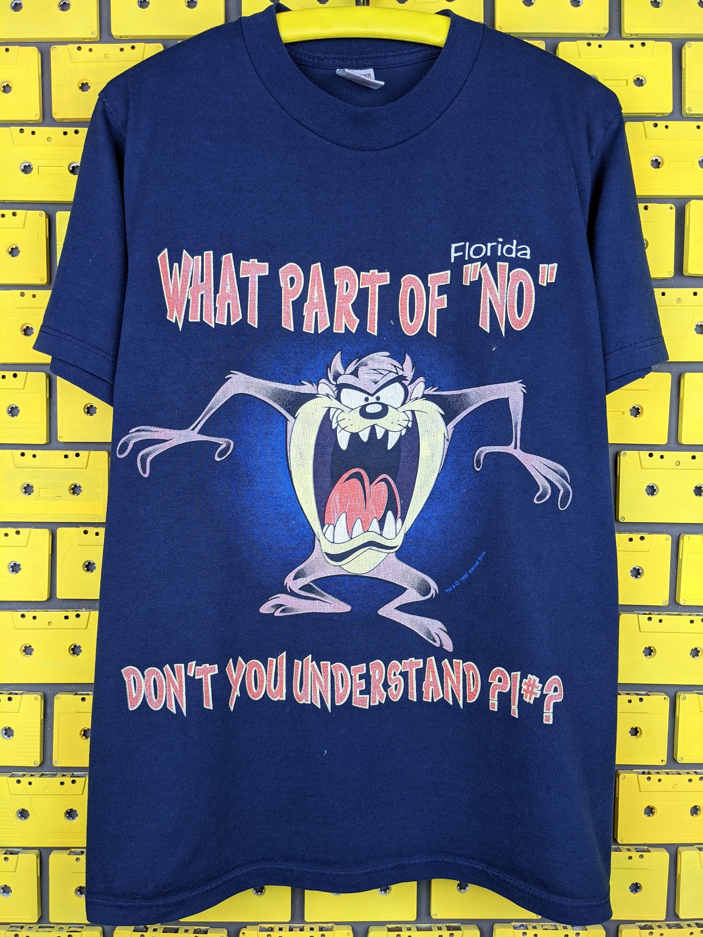 Vintage 1996 Taz Devil Florida T-shirt Looney Tunes Merrie