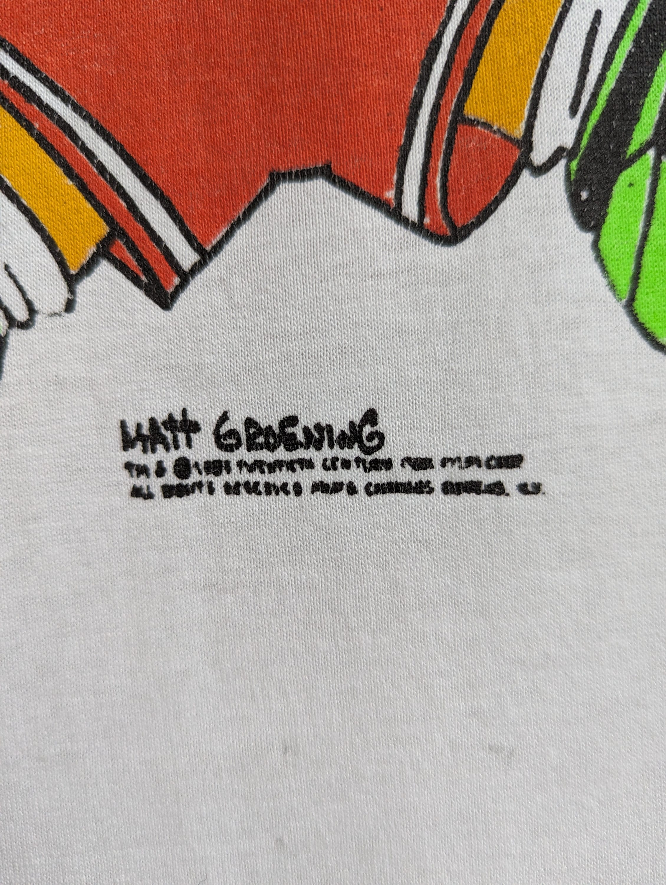 Vintage 90s Air Bart Simpson T-shirt Chicago Bulls Michael Jordan 