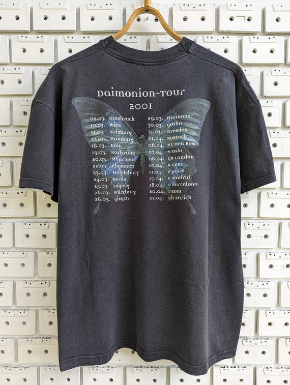 Vintage 2001 Project Pitchfork T-shirt Daimonion Tour German Dark
