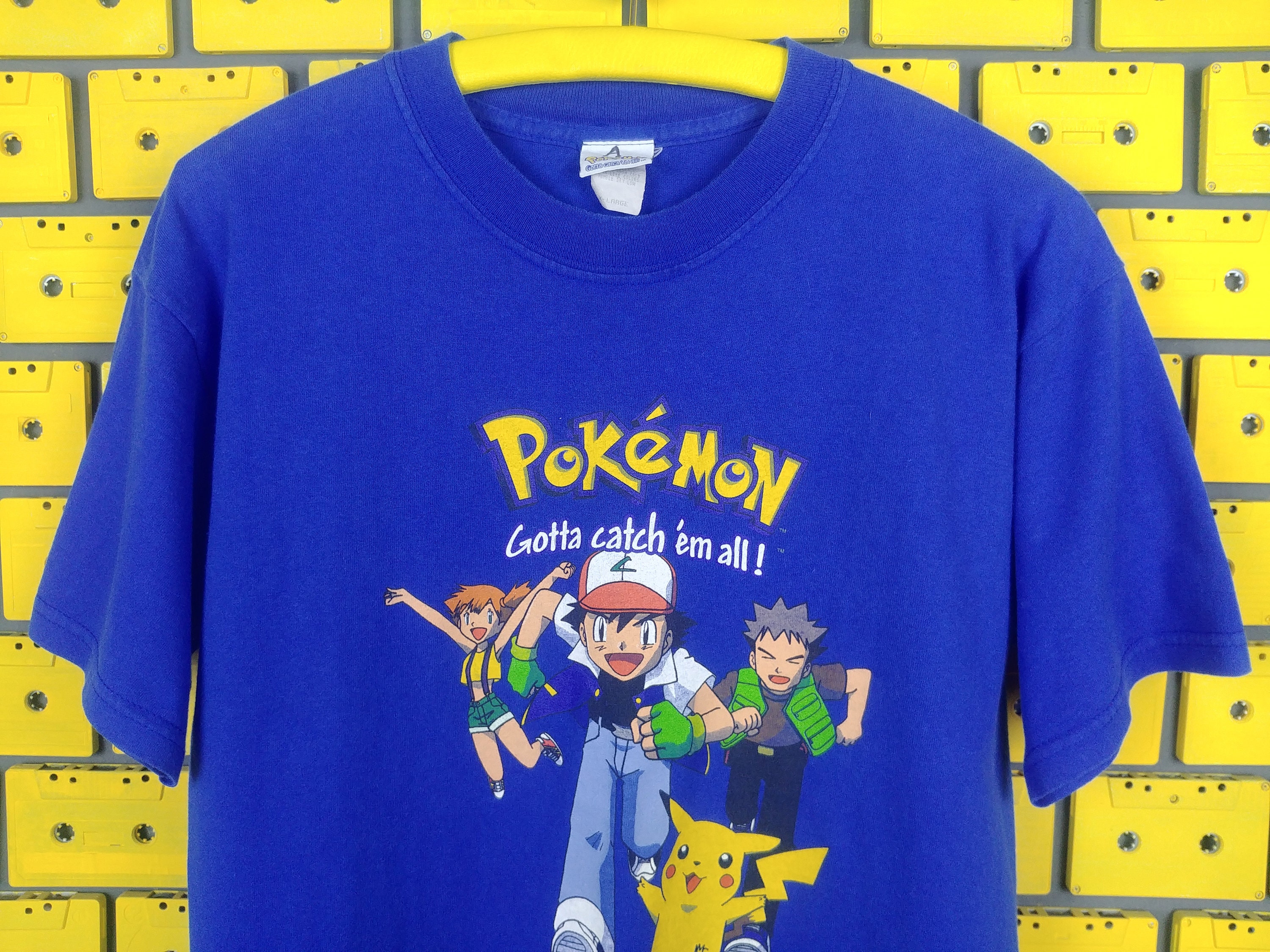 Vintage 1999 Pokemon Nintendo T-shirtsatoshi Tajiri Pocket