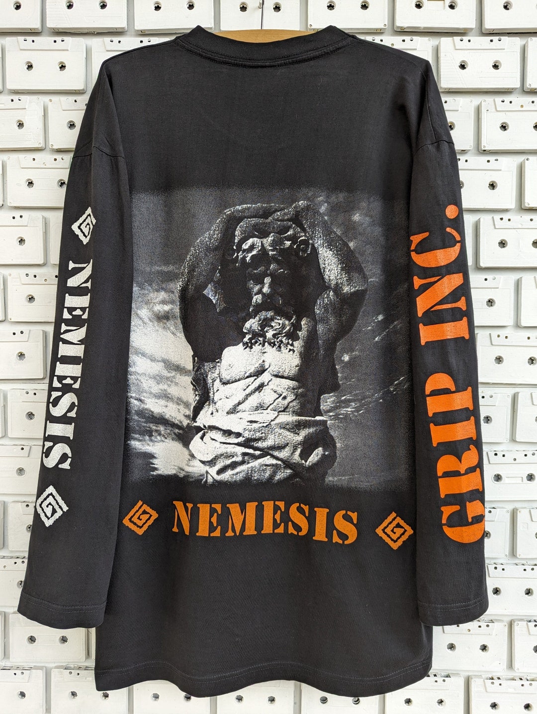 当時物1992☆EXTREME☆Ⅲ SIEDS TO EVERY 襟袖リブカット Vintage 90s Grip Inc T-shirt Nemesis Album Promo Dave Lombardo
