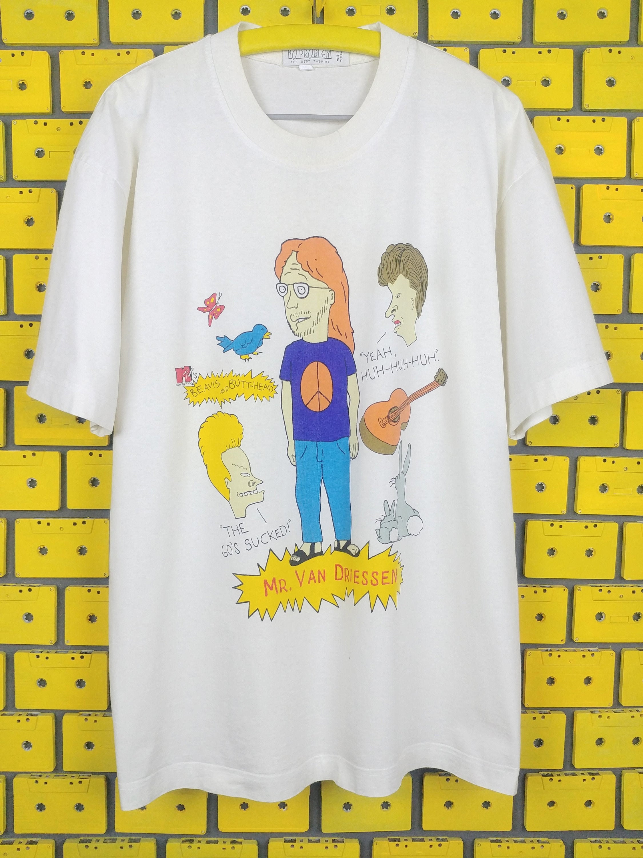 Vintage 90s MTV Beavis and Butt-Head T-Shirt Mr.Van Driessen ...