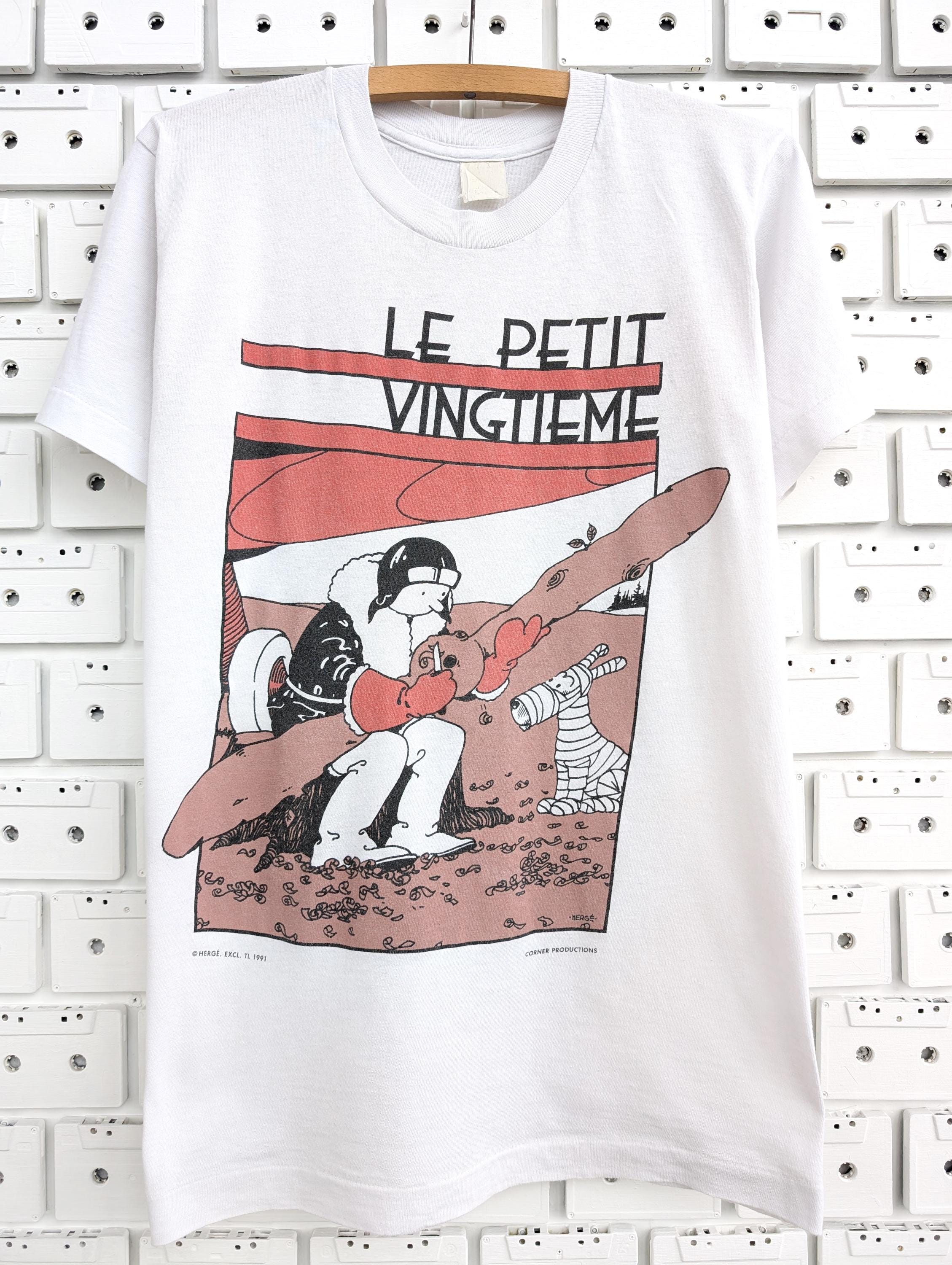 ヴィンテージ 90 年代 タンタンの冒険 T シャツ Le Petit Vingtième 