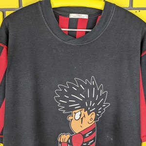 Vintage 1996 Dennis The Menace T-Shirt Beano British Comic Series Cartoon Character Merch Tee Size L/XL image 9