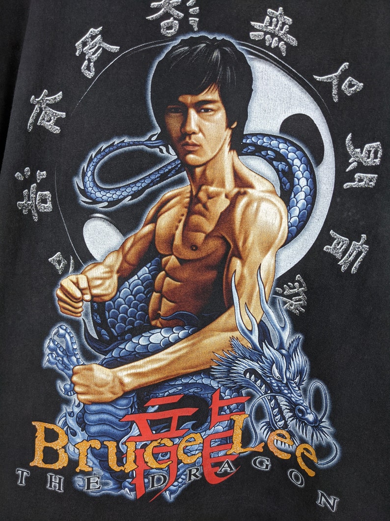 Vintage Early 00s Bruce Lee the Dragon T-shirt Hong Kong American Actor ...