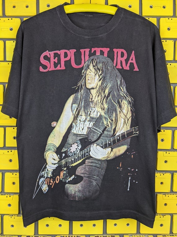 Vintage 90s Sepultura T-shirt Andreas Kisser Brazilian Heavy - Etsy