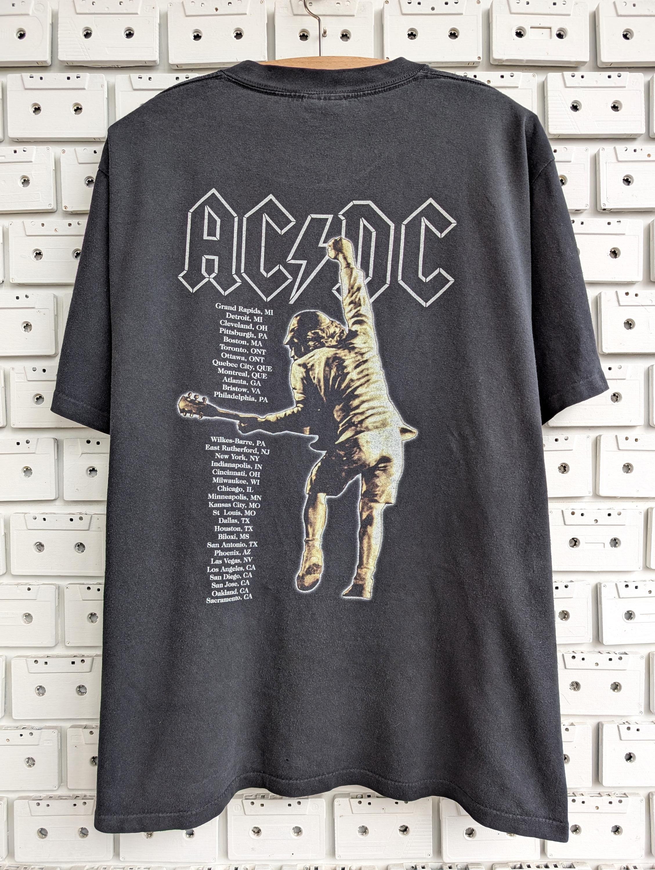 Vintage 2000 AC/DC T-shirt Stiff Upper Lip Tour Hard Rock Heavy