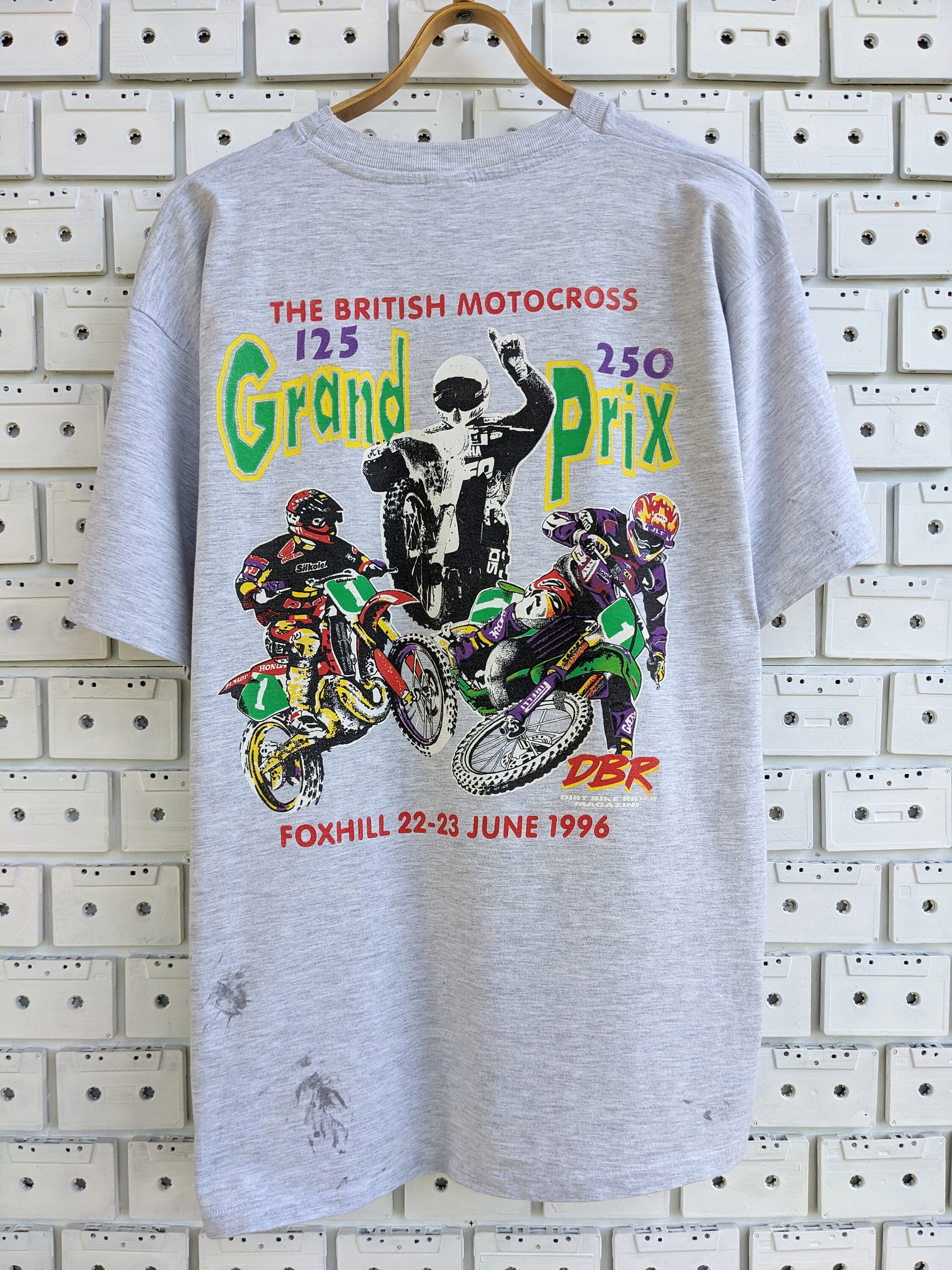 Vintage 1996 Foxhill Grand Prix T-shirt British Motocross Dirt
